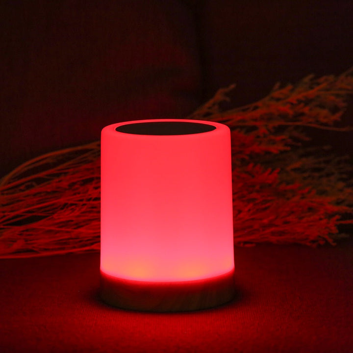 LED Table Lamp with Wooden Base and Touch Control | Kalsten