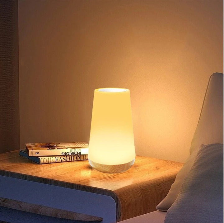 Wood Base Touch Control LED Table Lamp Kalsten