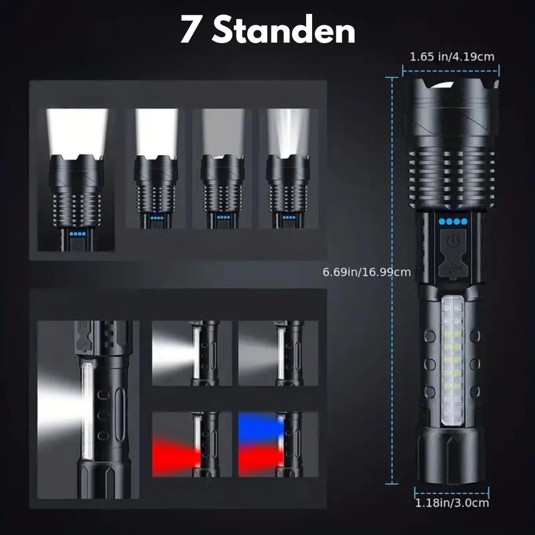 Kalsten | PowerBeam Military Torch with 5000 Lumens