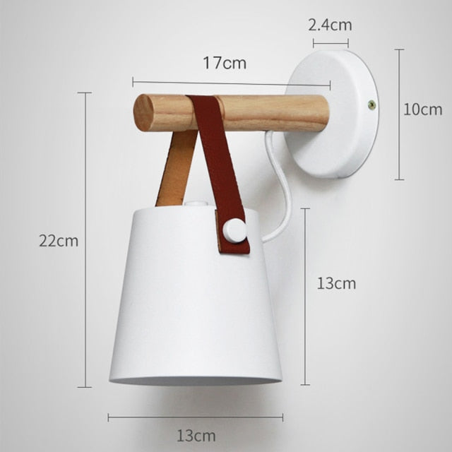 Nordic Style Wood Elegant Wall Lamp | Kalsten