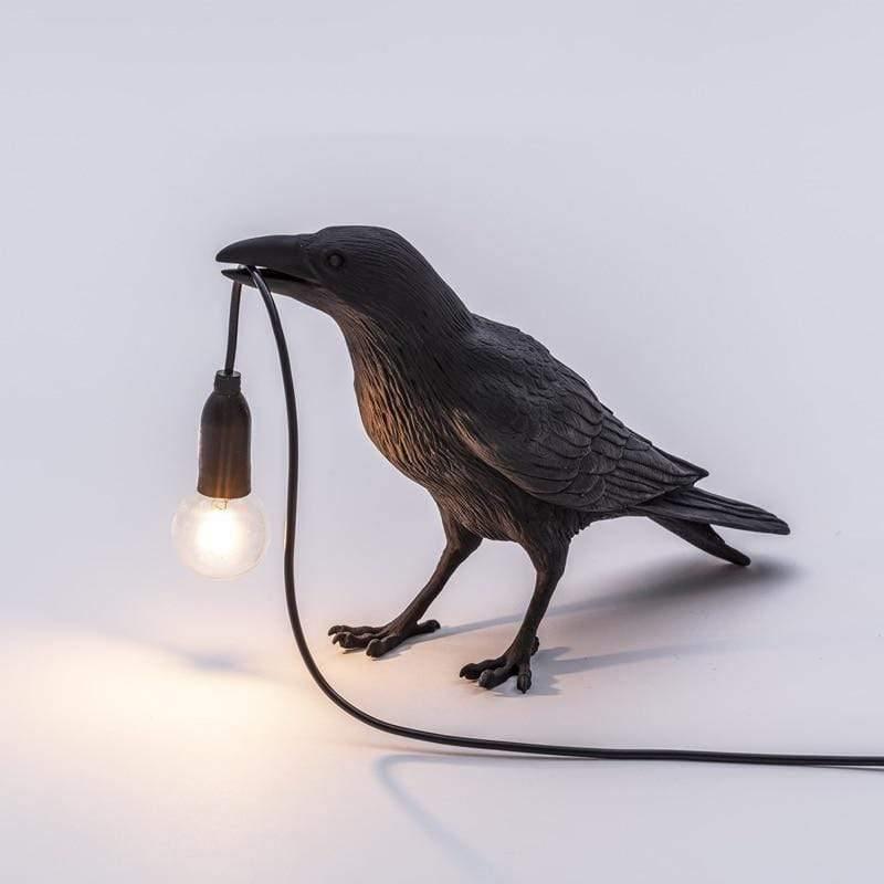 NachtRaaf Ambient Lamp – Decorative bird lamp made of resin for warm lighting | Kalsten