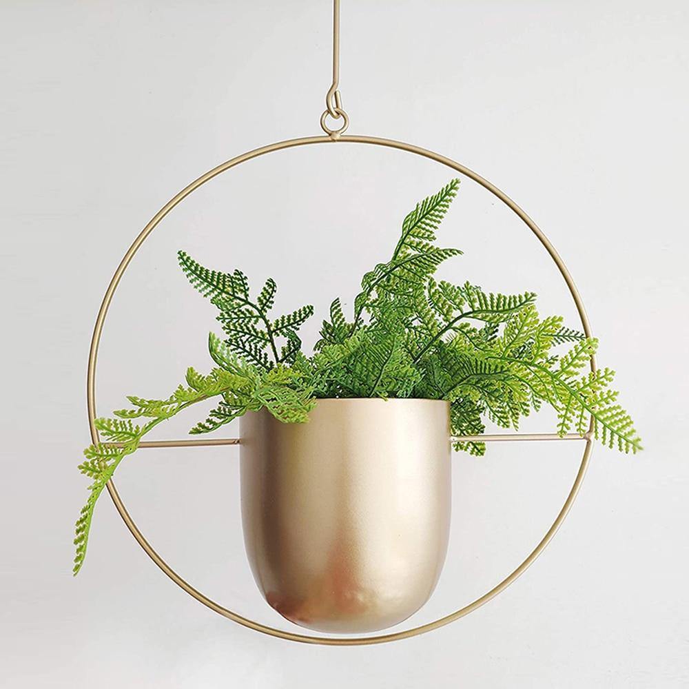 HaloRing Hanging Plant Holder – Metal Hanging Planter for Indoor and Outdoor | Kalsten