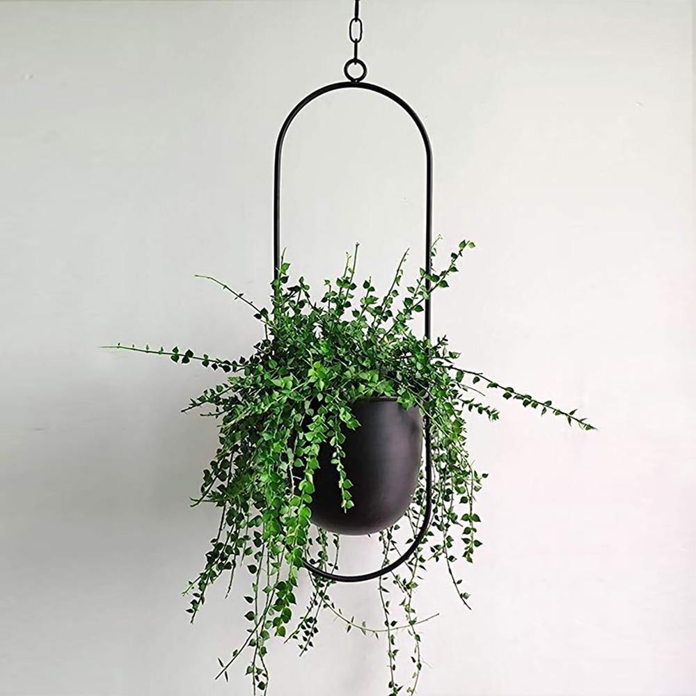 HaloRing Hanging Plant Holder – Metal Hanging Planter for Indoor and Outdoor | Kalsten