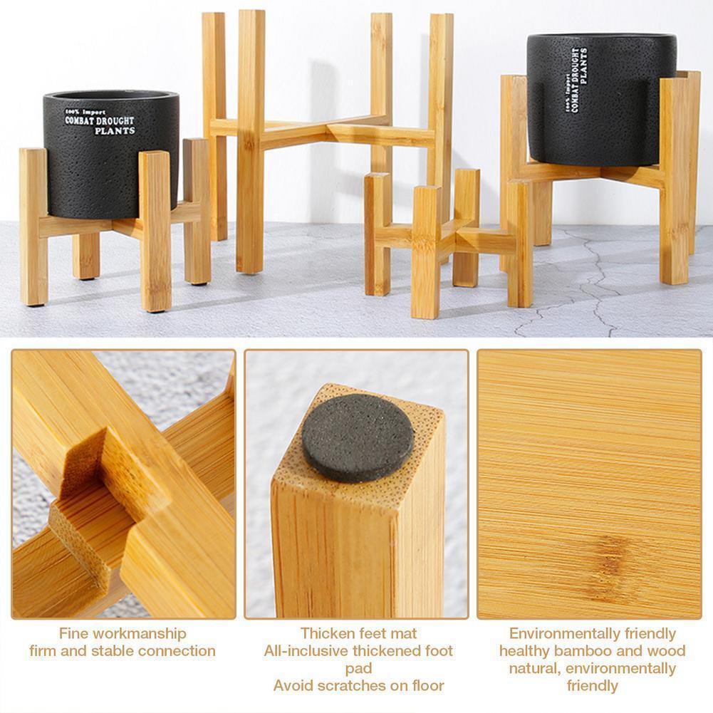 Kalsten | Elevate Plant Stand made of solid wood | Adjustable & Stable | Perfect for indoors