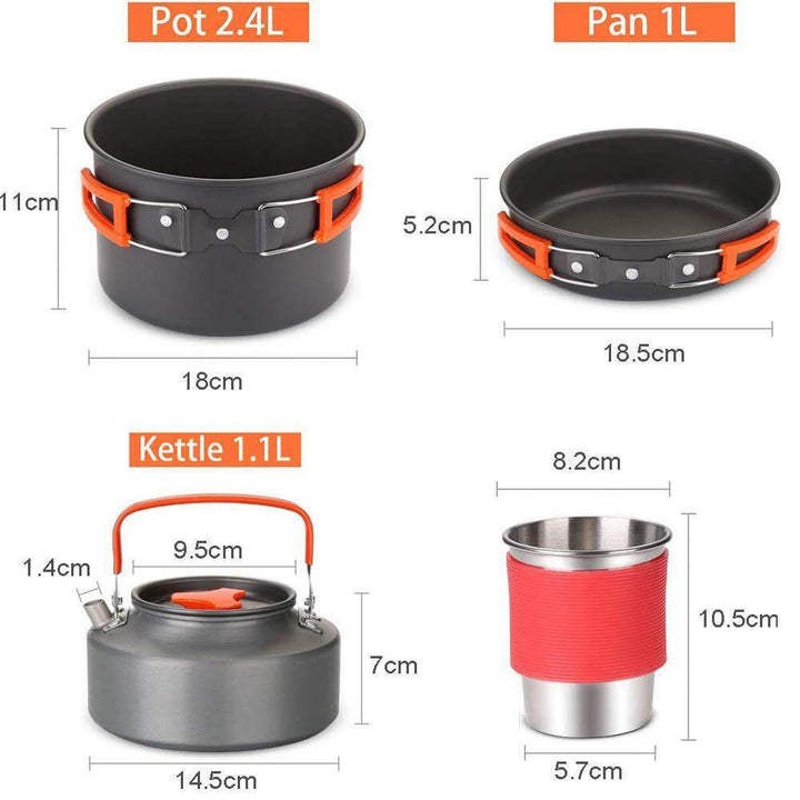 Spider X Camping Stove Set with Cookware | Kalsten