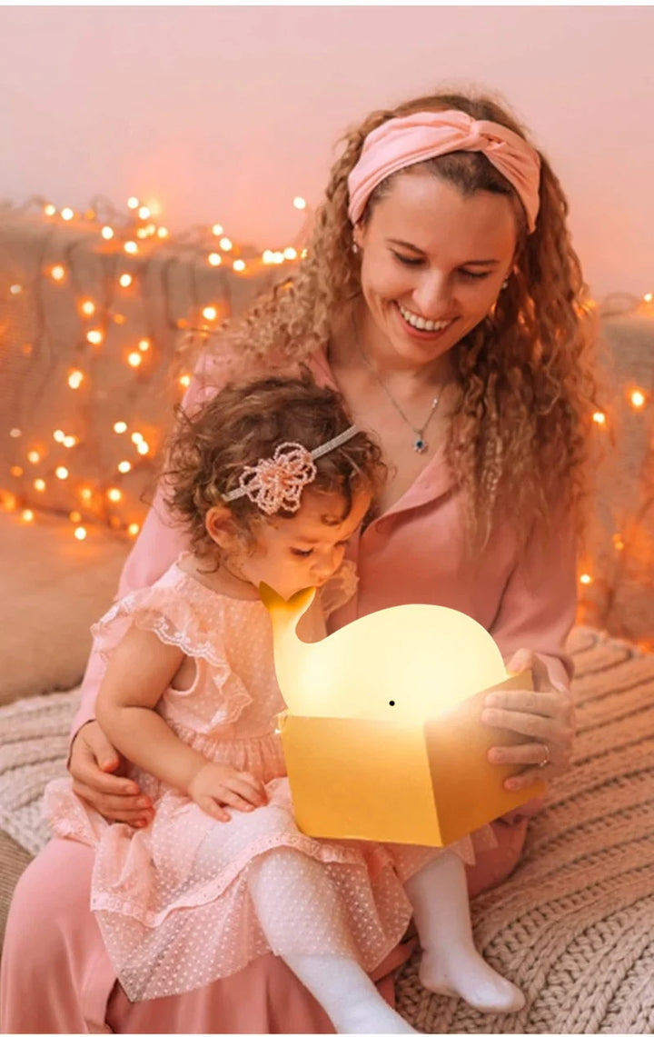 Cute Whale Night Light with Color Change - GlowWhale | Kalsten