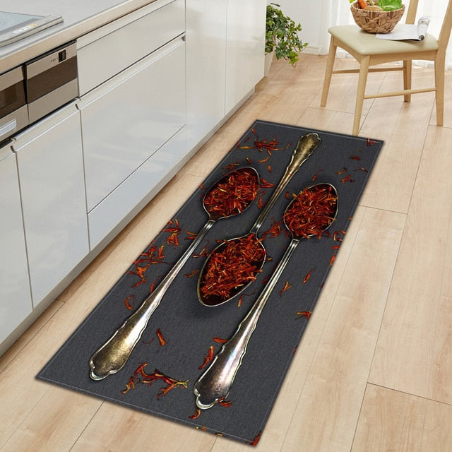 CookEase Non-Slip Kitchen Mat – Food-Themed Comfort Mat