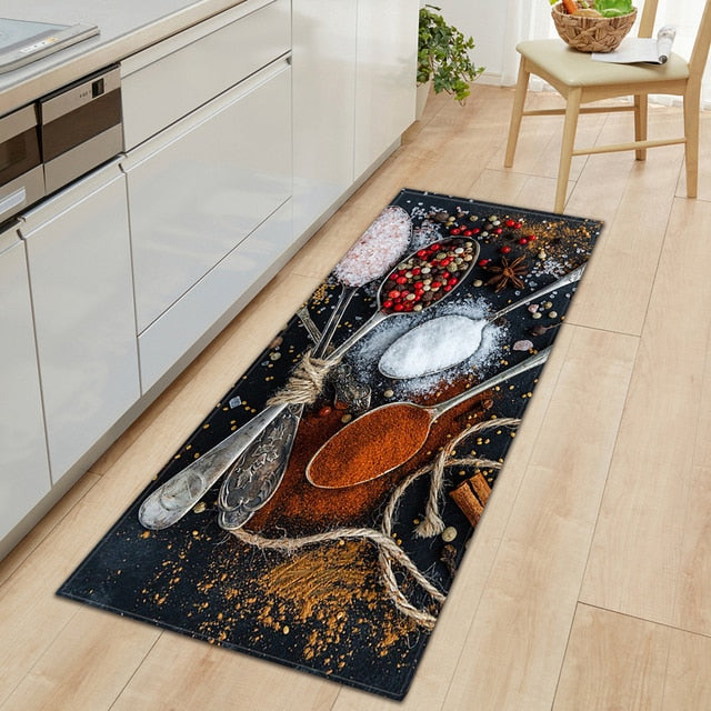 CookEase Non-Slip Kitchen Mat – Food-Themed Comfort Mat