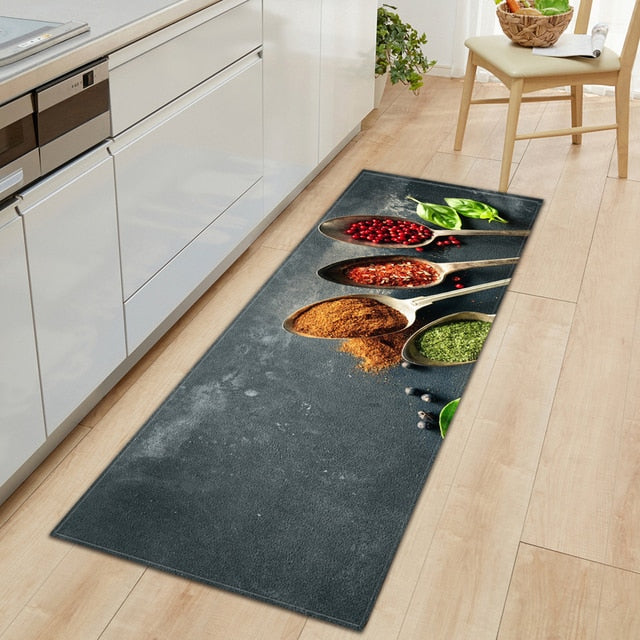 CookEase Non-Slip Kitchen Mat – Food-Themed Comfort Mat
