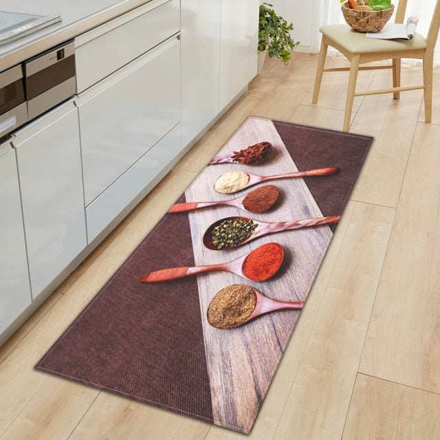 CookEase Non-Slip Kitchen Mat – Food-Themed Comfort Mat