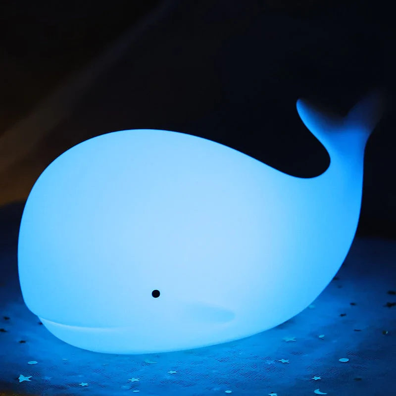 Cute Whale Night Light with Color Change - GlowWhale | Kalsten