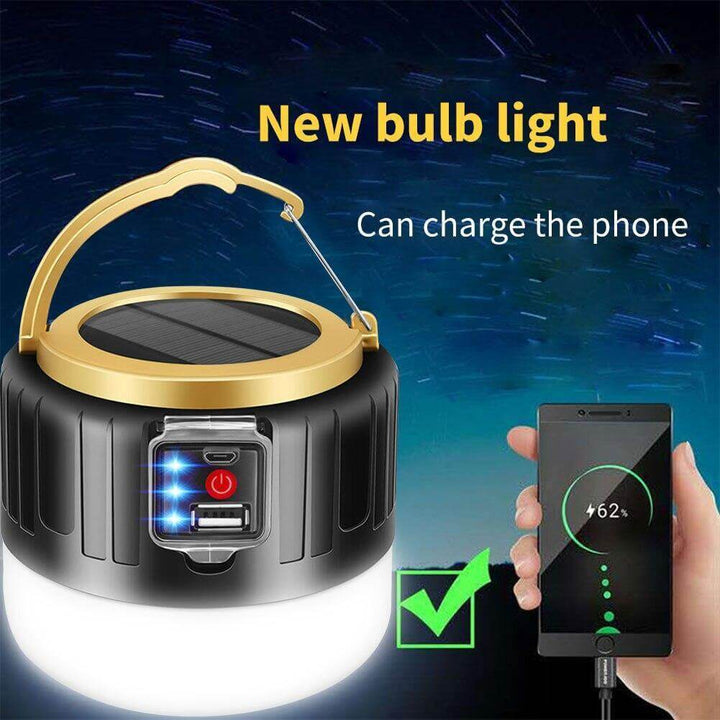 Outdoor Waterproof Solar Rechargeable Camping LED Lamp | Kalsten