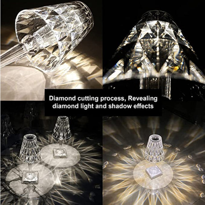 Diamond Acrylic Table Lamp | Kalsten