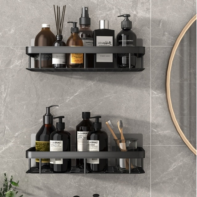 Kalsten | Metal Suction Cup Bathroom Shelves