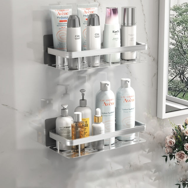 Kalsten | Metal Suction Cup Bathroom Shelves