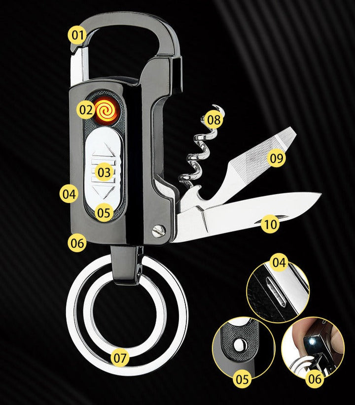 Multifunctional Outdoor Camping Survival Keychain Tool | Kalsten