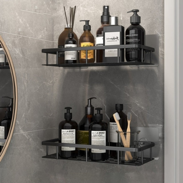 Kalsten | Metal Suction Cup Bathroom Shelves