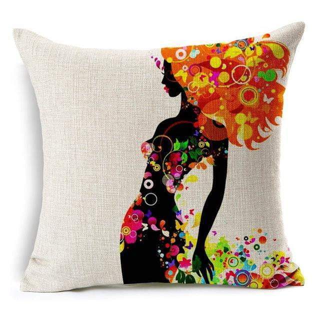 Kalsten | Floral Animal Tree of Life Bird Back Home Decorative Throw Pillow Cover