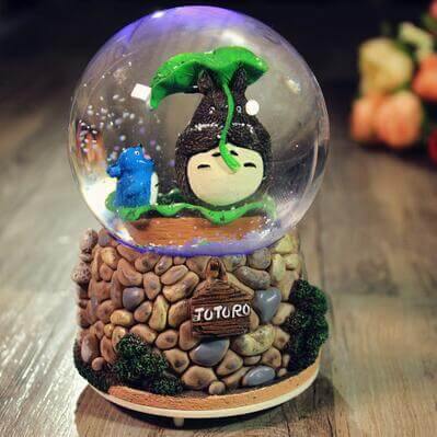 Creative LED Crystal Ball Music Box Glowing light Night Decor | Kalsten