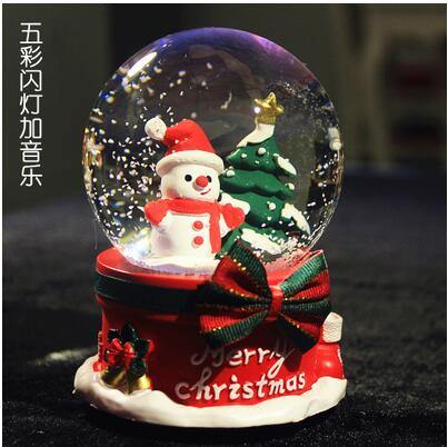 Creative LED Crystal Ball Music Box Glowing light Night Decor | Kalsten