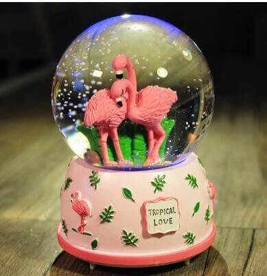 Creative LED Crystal Ball Music Box Glowing light Night Decor | Kalsten