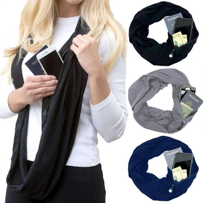 Multi-Way Infinity Scarf with Pocket | Kalsten