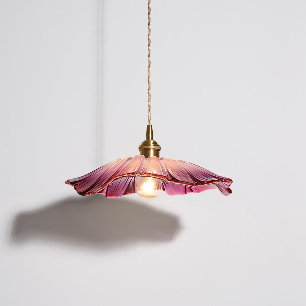 Retro Lotus Creative Glass Pendant Lamp | Kalsten