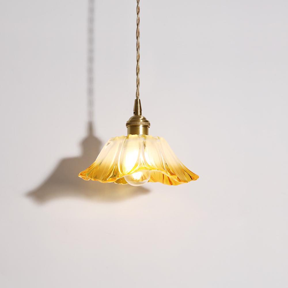 Retro Lotus Creative Glass Pendant Lamp | Kalsten