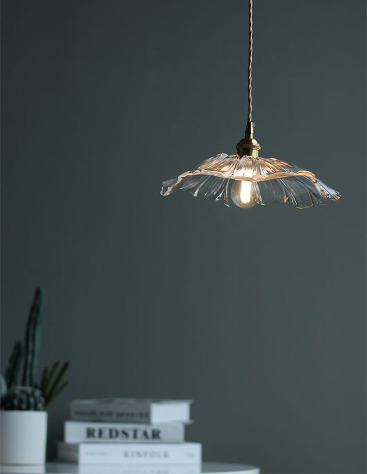 Retro Lotus Creative Glass Pendant Lamp | Kalsten