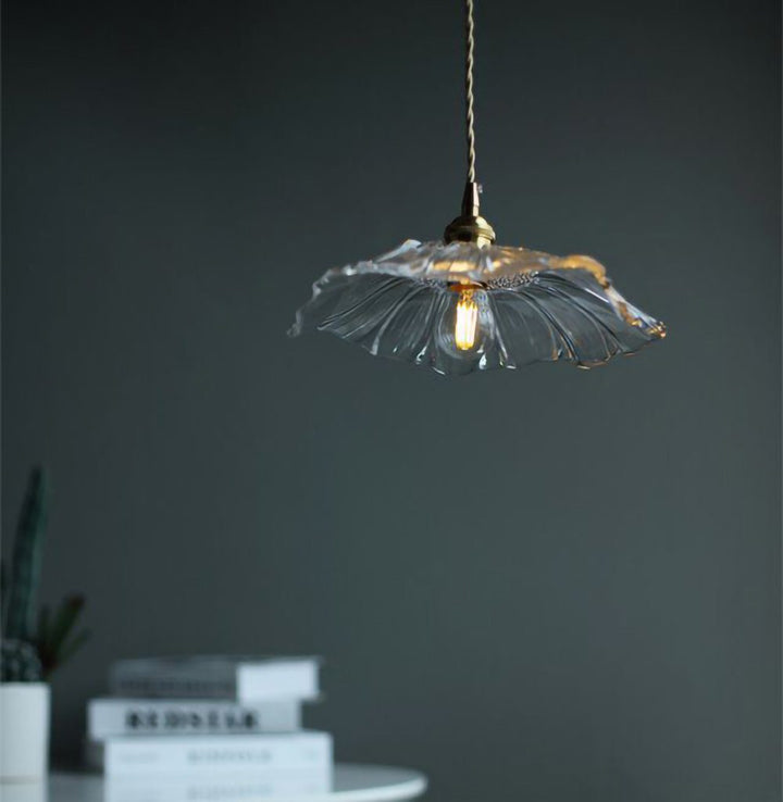 Retro Lotus Creative Glass Pendant Lamp | Kalsten