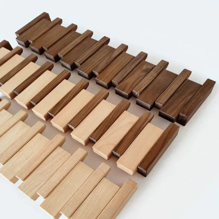 Kalsten | Elegant Wooden Coat Rack for Piano Hanger Clothing Storage