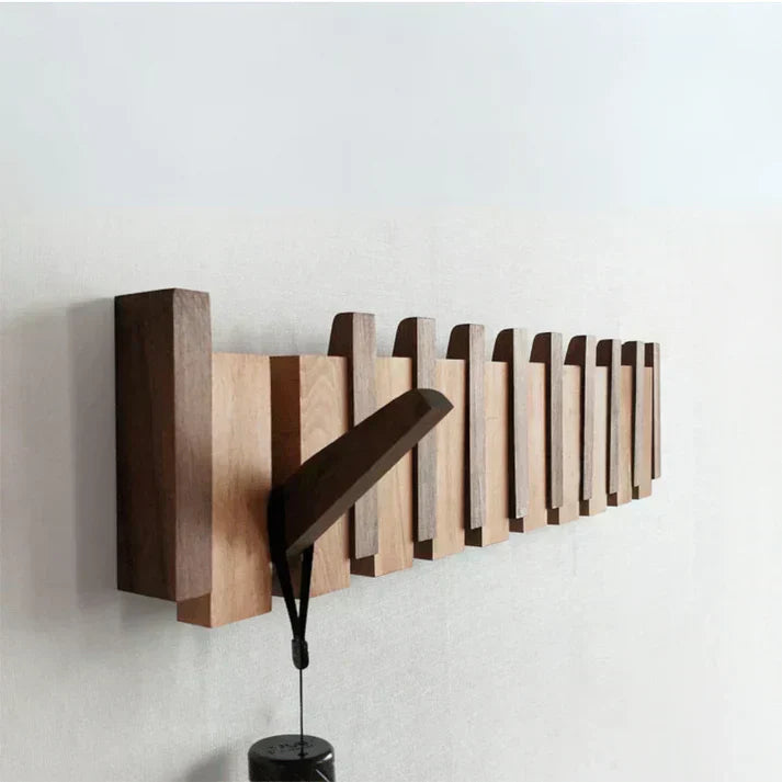 Kalsten | Elegant Wooden Coat Rack for Piano Hanger Clothing Storage