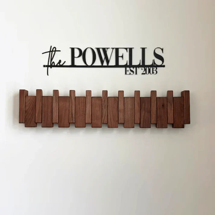 Kalsten | Elegant Wooden Coat Rack for Piano Hanger Clothing Storage