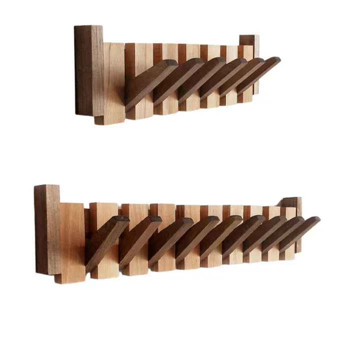 Kalsten | Elegant Wooden Coat Rack for Piano Hanger Clothing Storage