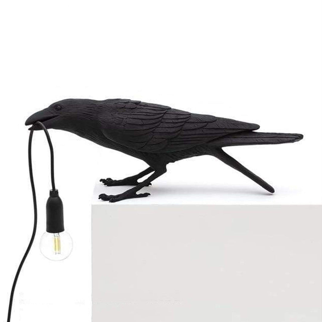 NachtRaaf Ambient Lamp – Decorative bird lamp made of resin for warm lighting | Kalsten