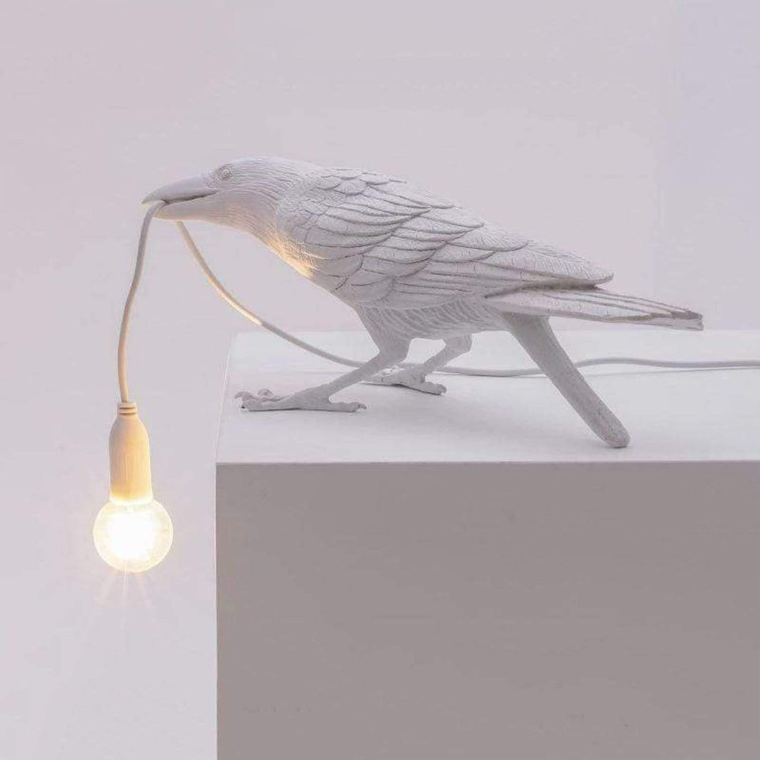 NachtRaaf Ambient Lamp – Decorative bird lamp made of resin for warm lighting | Kalsten
