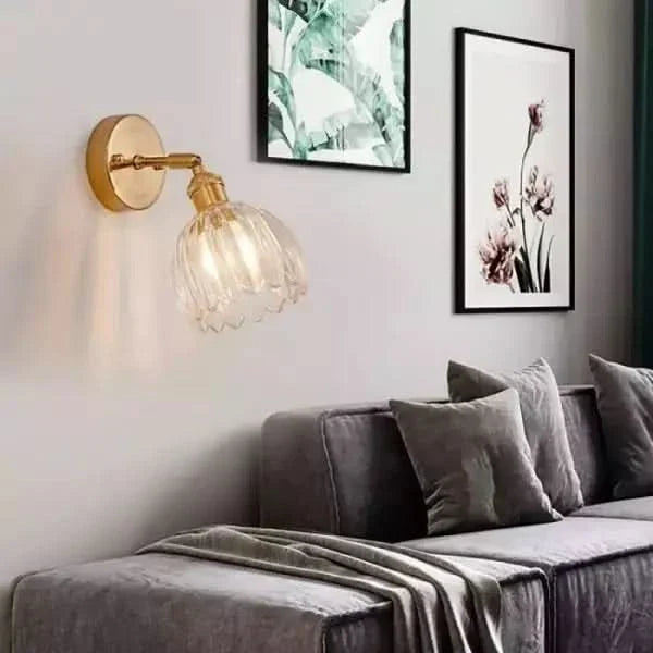 Kalsten | Vintage Tulip Glass Wall Sconce Light