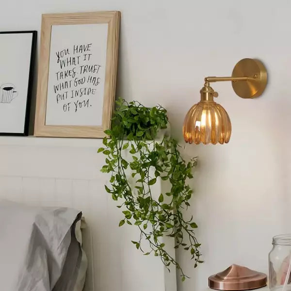 Flower Bud Tulip Glass Wall Light | Kalsten