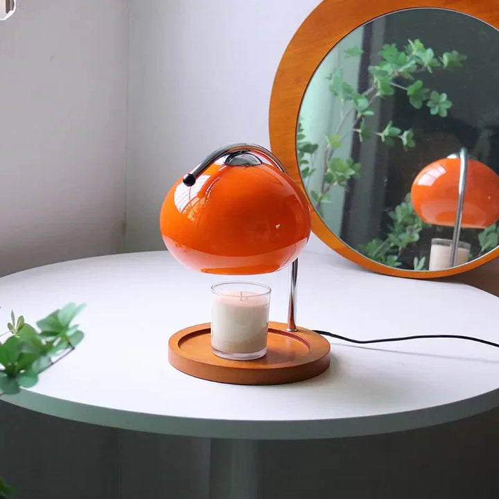 Glass table lamp in retro style with stand | Kalsten
