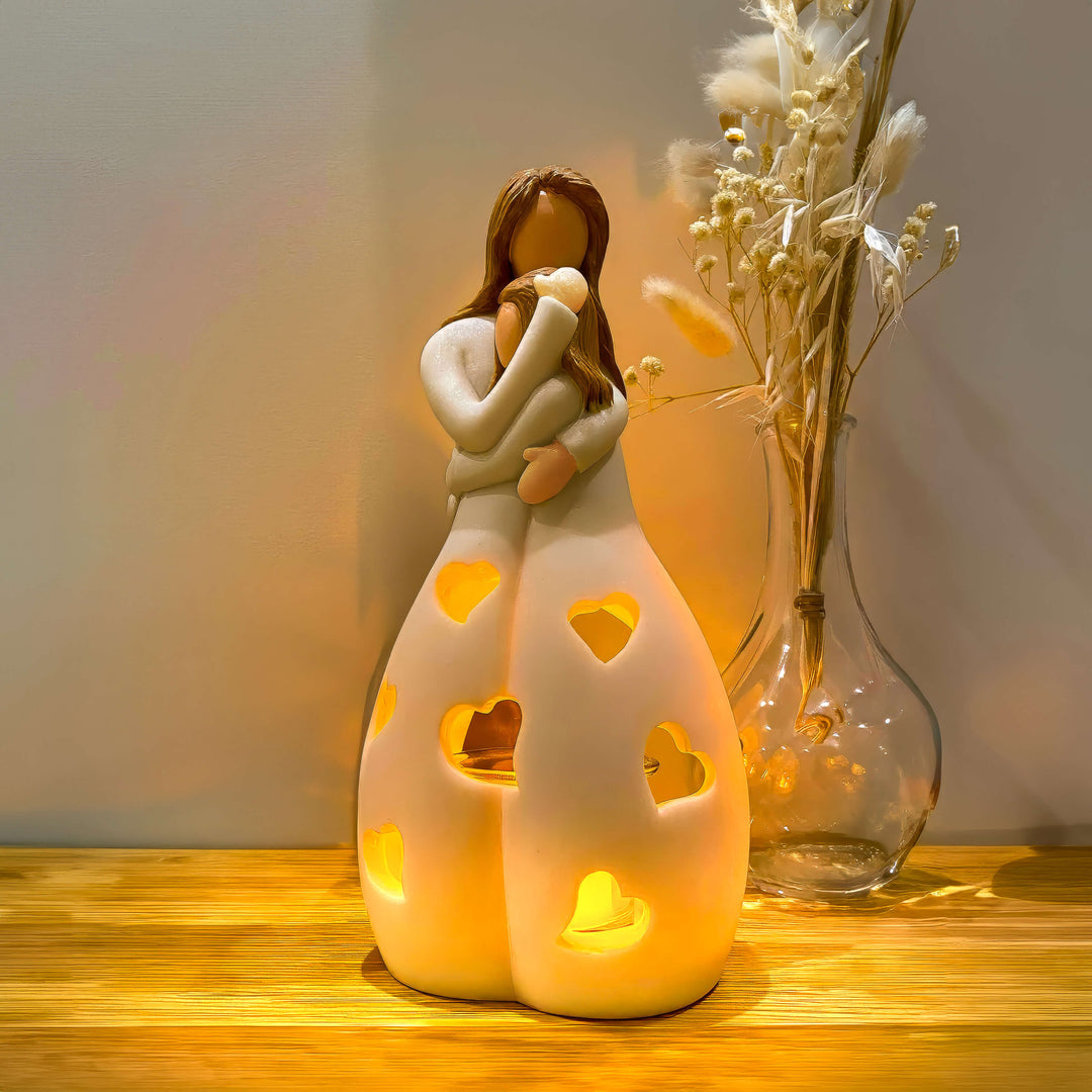Romantic Heart Resin LED Table Lamp Kalsten
