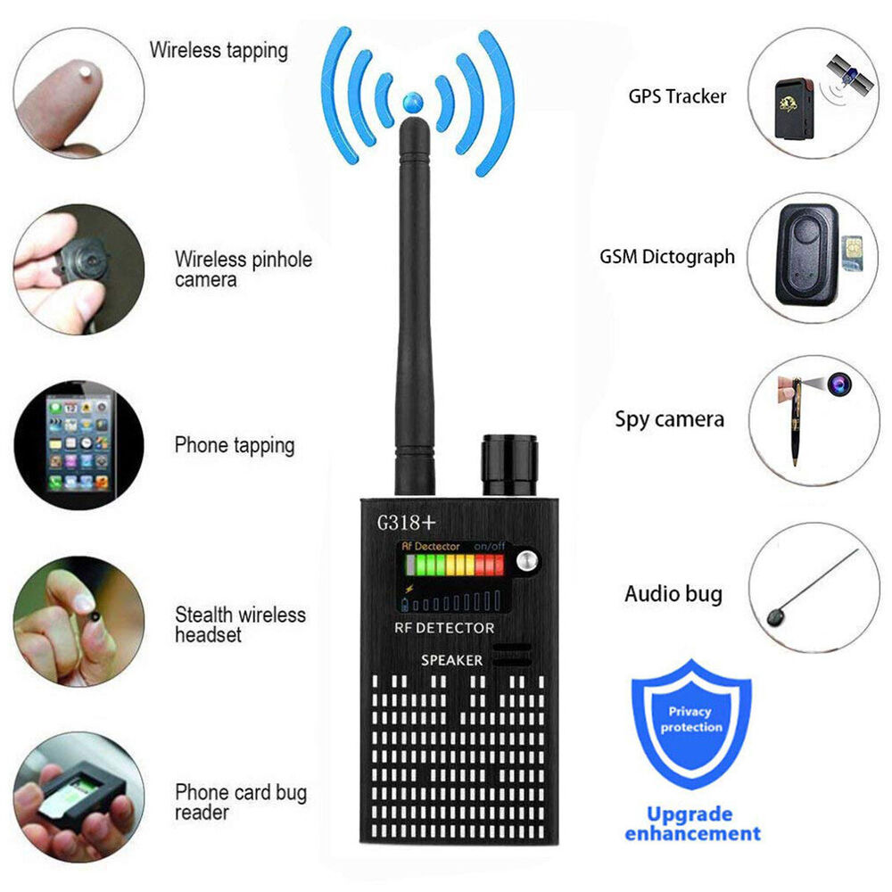 Kalsten | PrivacyGuard Detecto – RF Signal and Camera Detector with Laser Function and Alarm