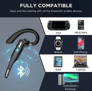 Kalsten | Trucker Dual Mic Wireless Bluetooth 5.1 Noise Cancelling Headset/Earpiece