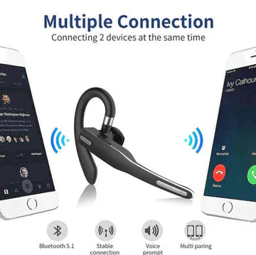 Kalsten | Trucker Dual Mic Wireless Bluetooth 5.1 Noise Cancelling Headset/Earpiece