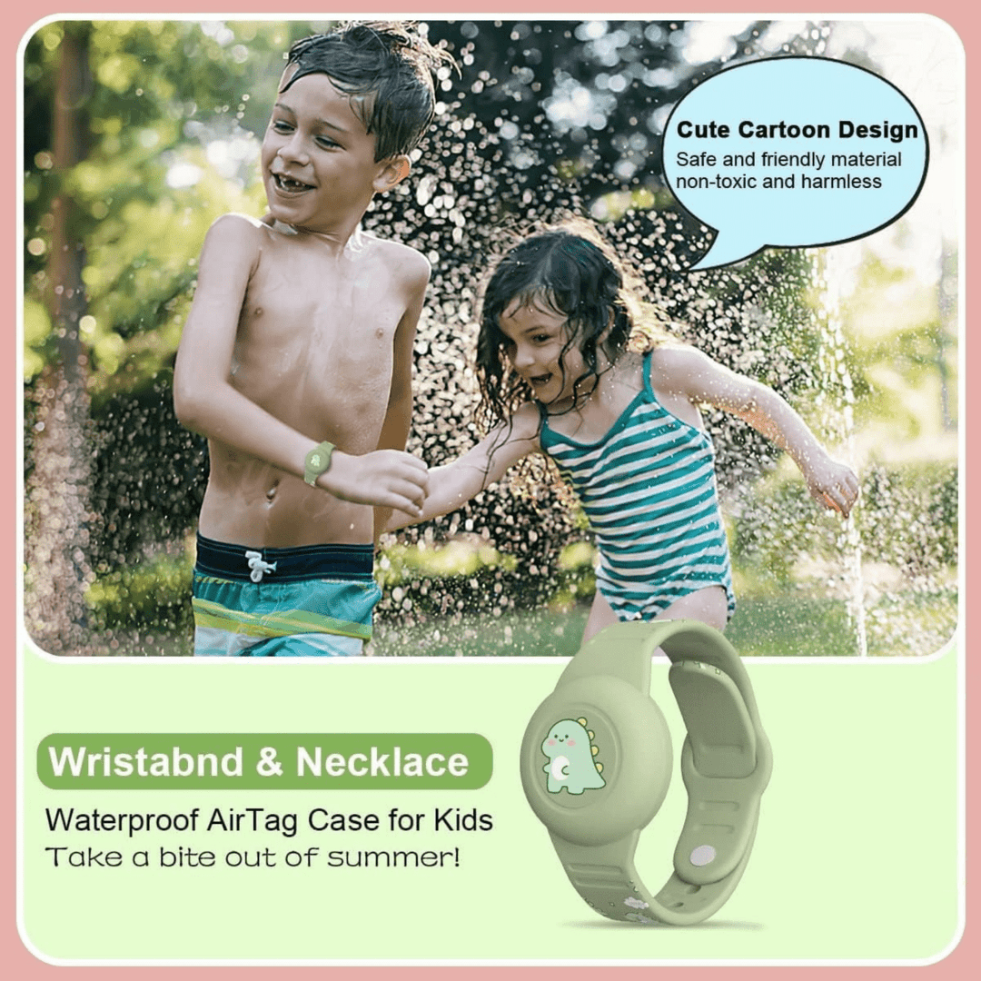 Kalsten | SAFESNUG – Kids’ Airtag Bracelet with Fun Dino Design
