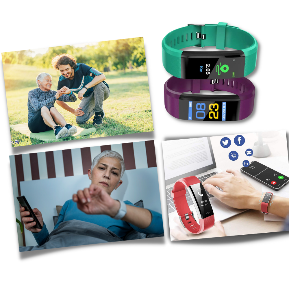 Kalsten | VitaWatch | Senior Smartwatch with Health Monitor and Large LED Screen