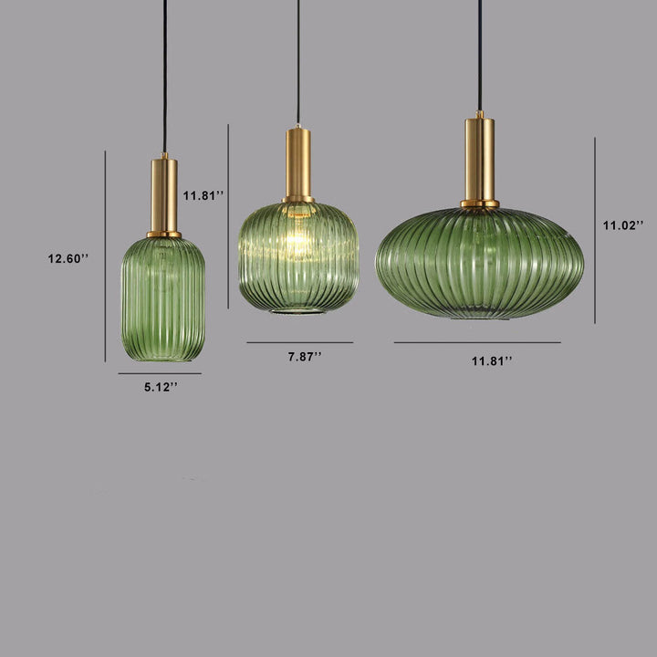 Pendant Light Glass Shade 12.6 in Adjustable Cord Dining Room Kitchen Island Modern Hanging Ceiling Fixture | Kalsten