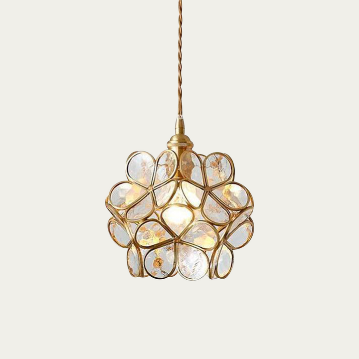 Pendant Light Glass Petal E27 Max 40W Ceiling Dining Room Bedroom Hanging Fixture Decorative Ambient Lighting | Kalsten