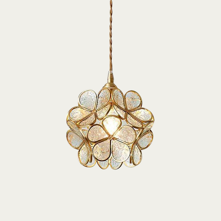Pendant Light Glass Petal E27 Max 40W Ceiling Dining Room Bedroom Hanging Fixture Decorative Ambient Lighting | Kalsten