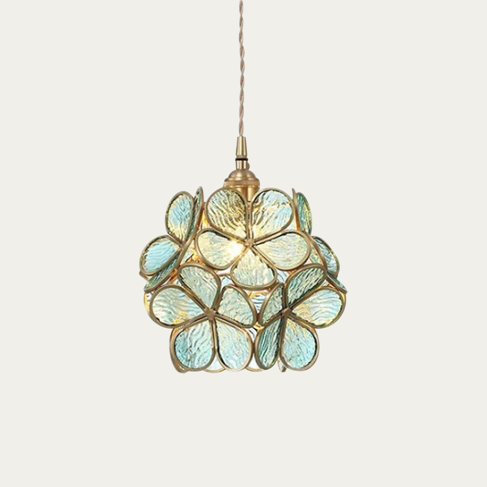 Pendant Light Glass Petal E27 Max 40W Ceiling Dining Room Bedroom Hanging Fixture Decorative Ambient Lighting | Kalsten