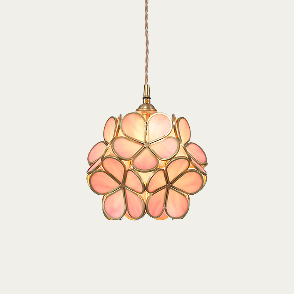 Pendant Light Glass Petal E27 Max 40W Ceiling Dining Room Bedroom Hanging Fixture Decorative Ambient Lighting | Kalsten